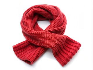 Warm knitted scarf  generative ai