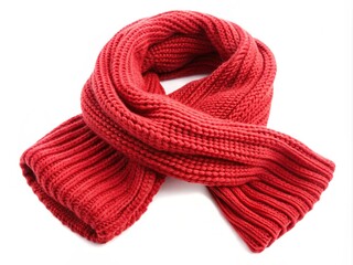 Warm knitted scarf  generative ai