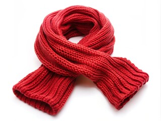 Warm knitted scarf  generative ai