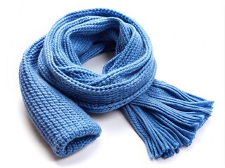 Warm knitted scarf  generative ai