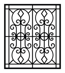 Home grill design silhouette vector template