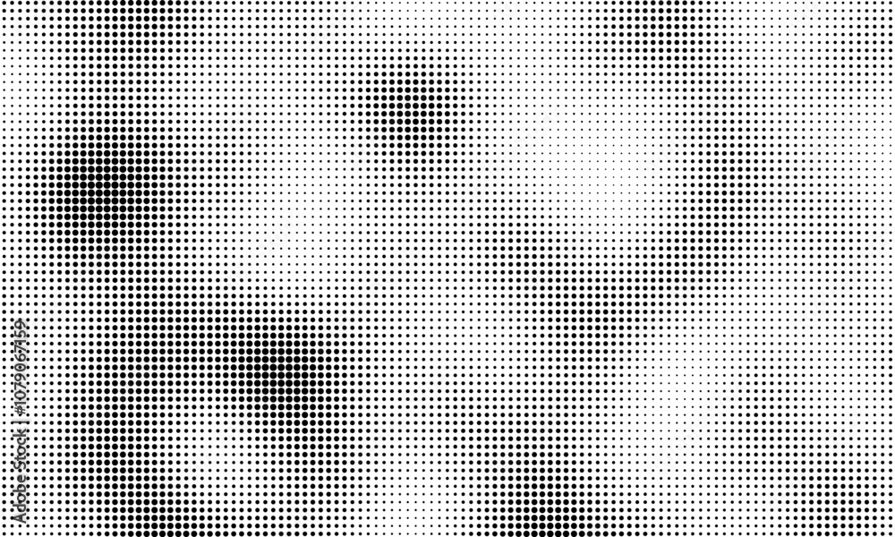 Poster abstract halftone with black and white gradient. grunge texture for blend effect, multiply and overl