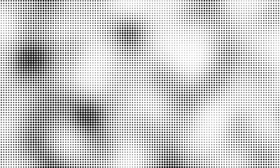 Abstract halftone with black and white gradient. grunge texture for blend effect, multiply and overlay, paper textured background, vector illustration