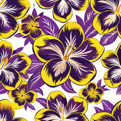 Abstract color poster floral seamless decorative pattern art vector 