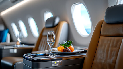 Experience unmatched luxury in airline cabins with aisle views and premium seating options