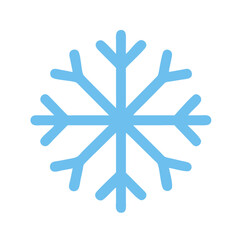 Icon of a blue snowflake, representing winter and cold weather.