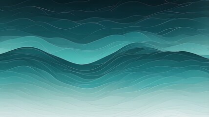 Fototapeta premium A textured gradient in turquoise shades, transitioning from light to dark with a natural, organic feel reminiscent of ocean waves