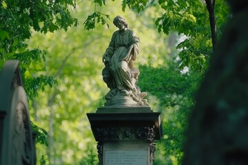 Obraz premium Graceful Monument in Greenery