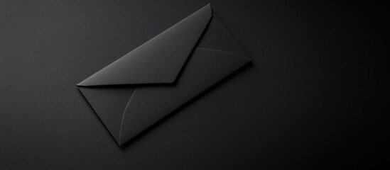Black background for postcard labels with ample copy space ideal for customizable text and designs