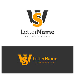 Letter SW logo design vector. Creative Initial SW logo concepts template