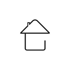 Home icon . Simple Home icon  isolated on white background.