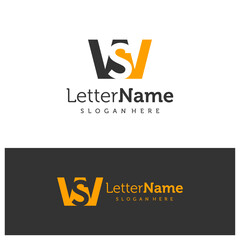 Letter SW logo design vector. Creative Initial SW logo concepts template