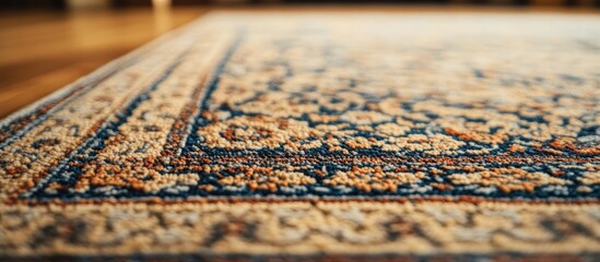 Beautiful handmade antique carpet featuring intricate Arabic ornaments ideal for home decor and cultural appreciation