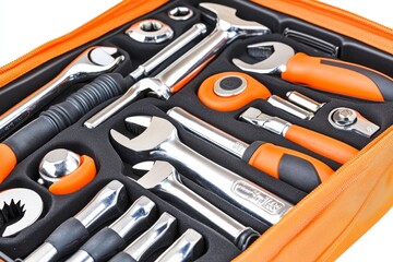 Fototapeta premium Professional Tool Set in Canvas Case