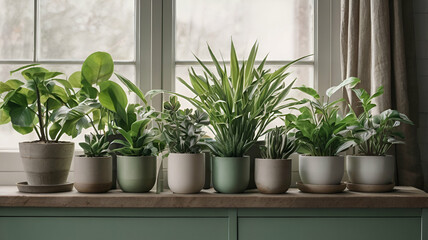 plants in pots