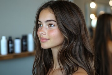 Results of microneedling before and after. Generative AI