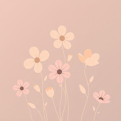 multicolored flowers on a plain background