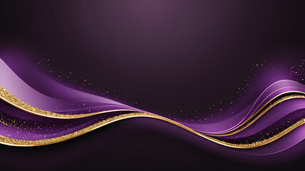 Artifical  generated gold glittering wave design background. Abstract background wavy lines background