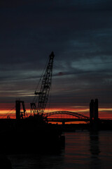 Obraz premium Sunset over Portsmouth NH