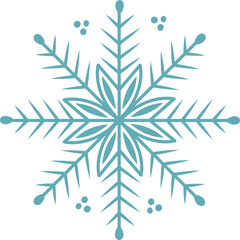 Snowflake icon. Isolated on white background. Vector flat snow icons, silhouette. Nice element for Christmas banner, card. New Year ornament