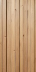 Obraz premium Solid wooden battens wall pattern background with natural color finishing, texture, background