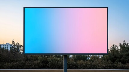 Fototapeta premium Mockup of outdoor advertising on large screen in urban area