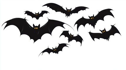 Fototapeta premium Vector illustration of bat as Halloween decoration element