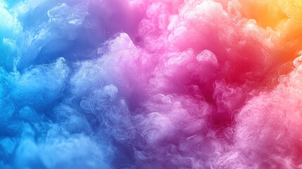 Fototapeta premium Soft gradient background with smooth transitions of pink, blue, and orange colors, creating dreamy and vibrant atmosphere. Perfect for various design projects