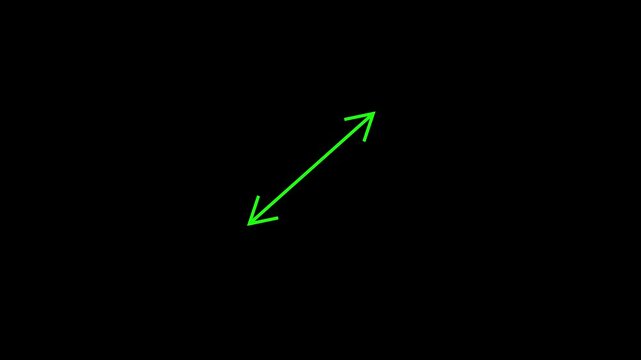 two direction arrow icon animated video