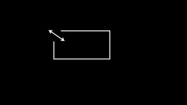 two direction arrow icon animated video