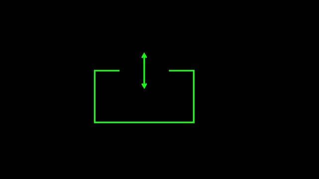 up direction arrow icon animated video
