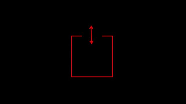 right two direction arrow icon animated video