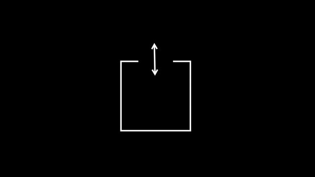 up two direction arrow icon animated video