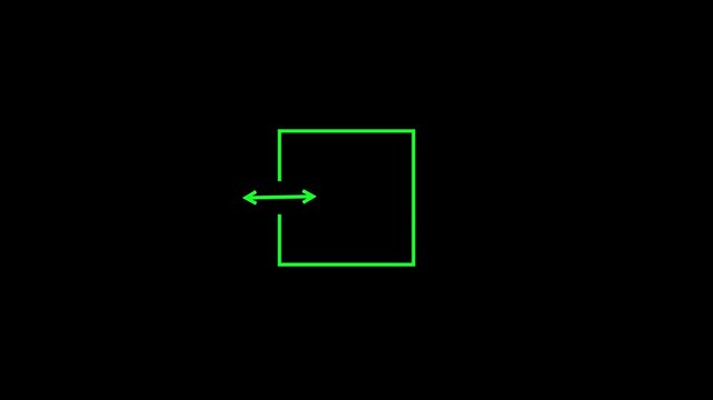 left two direction arrow icon animated video