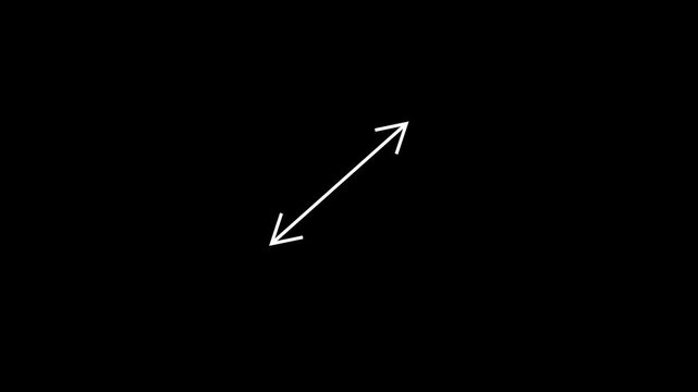 two direction arrow icon animated video
