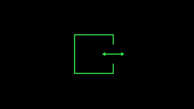 right two direction arrow icon animated video