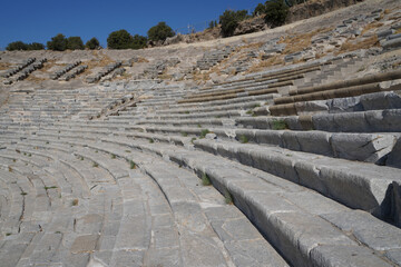The ancient theatre, also known as the amphitheater of Halicarnassus, showcases the Greco-Roman...