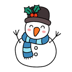 Cute snowman christmas
