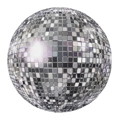 PNG Shimmering disco ball reflecting colorful lights