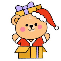 cute animals cartoon christmas