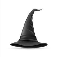 Cartoon character of witch hat. Halloween decoration elements.