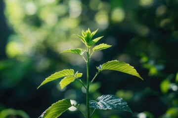 Financial Growth Concept with Nature Elements and Sustainable Investments