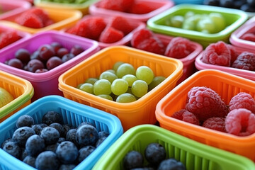 An infographic showcasing ideas for healthy lunchbox recipes, including portion sizes and nutritional benefits