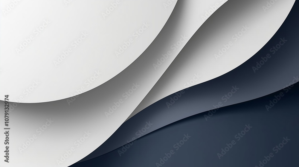 Sticker white and blue background with a wave pattern.
