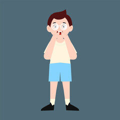School man wearing uniform clothes cartoon design stock. Junior high school students with backpacks and books, male and female school pupils flat vector illustration set. Happy friends going to school