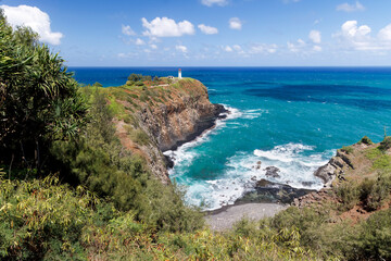 Built in 1913 atop a lava rock peninsula on the north shore of the Hawaiian Island of Kauai, Daniel...