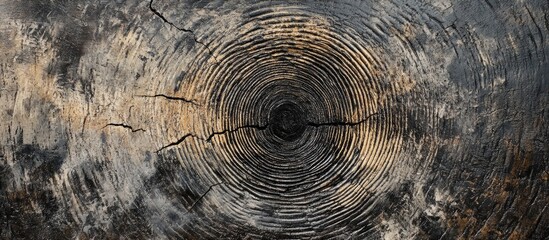 Fototapeta premium Close up of a textured tree trunk highlighting intricate patterns ideal for nature themed decor