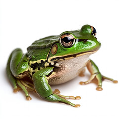 Fototapeta premium Green Frog Isolated