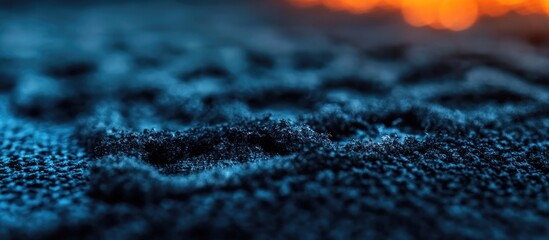 Close up of black mold growth on fabric highlighting health risks and contamination issues