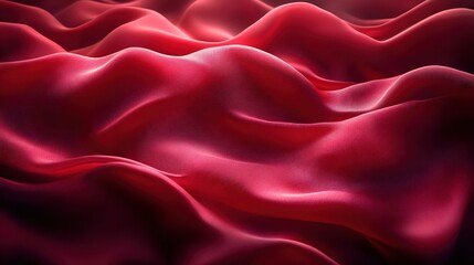 Obraz premium Abstract Red Wavy Background